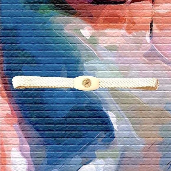 Vintage Ivory Colored Expandable Scales Belt main image 12